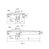BT50-ER Collet Chuck BT50-ER16-100 BT50-ER16-150 - Big-tools Industrial Supply Tools for Metal Cutting